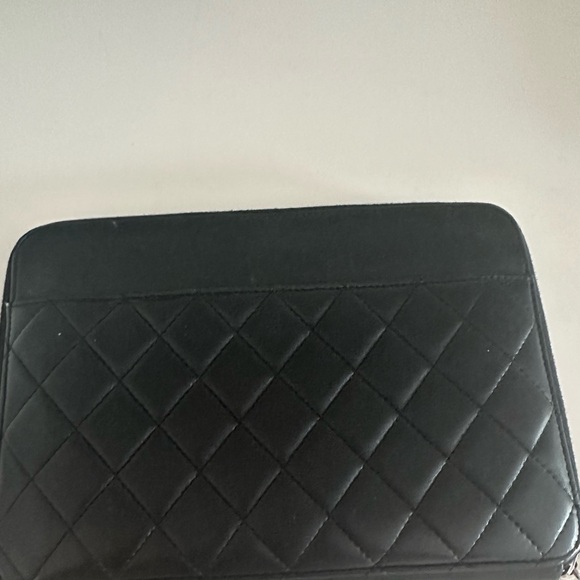 Chanel large black wallet, organizer/cluth with back pocket. - Picture 1 of 5